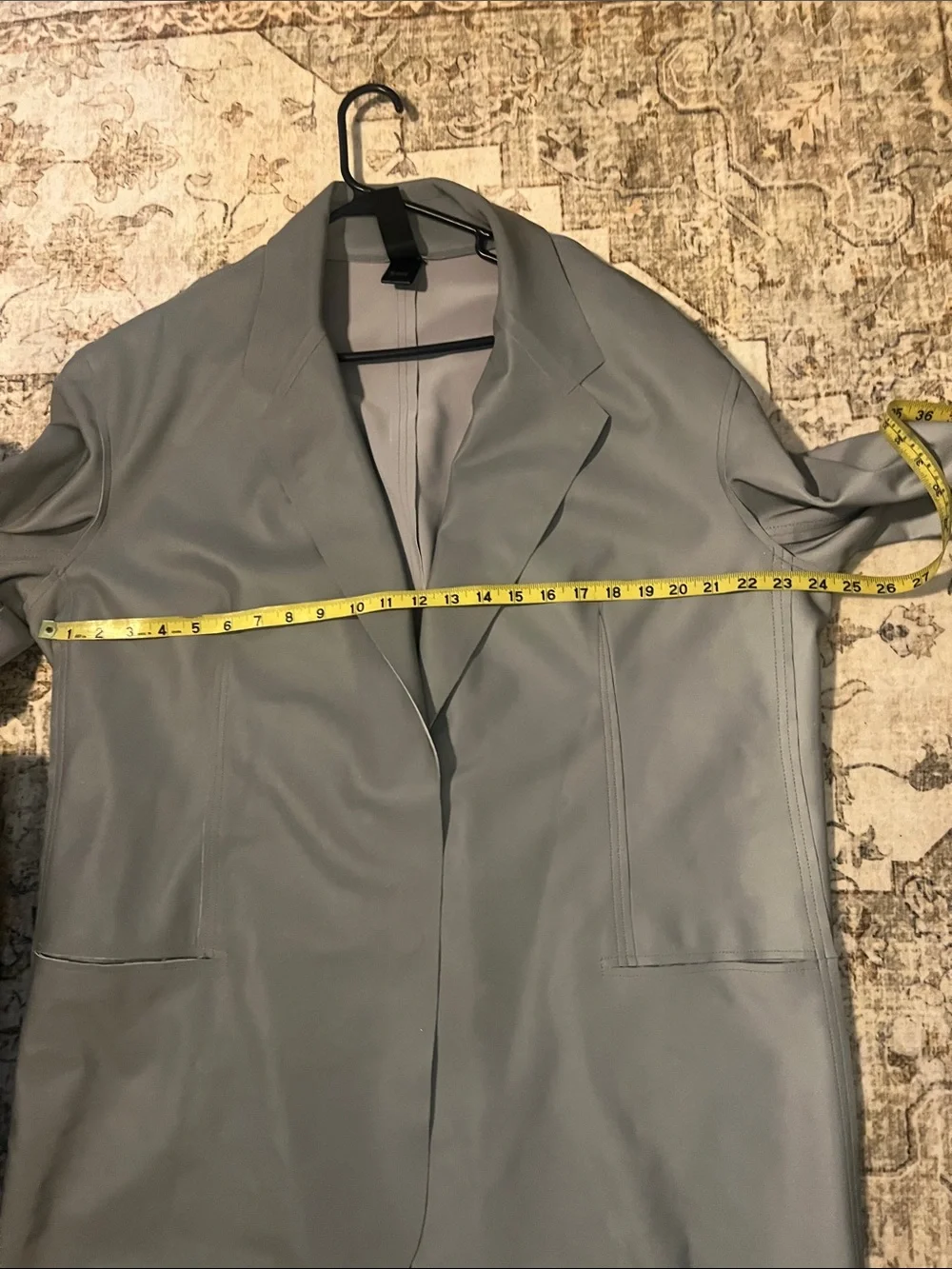 Norma Kamali Light Gray Oversized Blazer